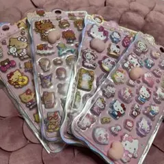 日焼けキティ、白キティおしりシール4枚セット！