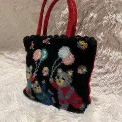 FEIRER フェイラー クマ刺繍ミニトートバッグ