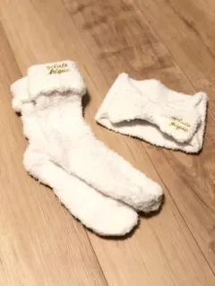 ジェラピケ  もこもこ ソックス ヘアバンド セット