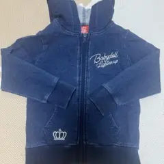 Babydoll ネイビー パーカー フード付き