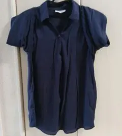 nano・universeネイビーシャツ