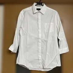 MALE & CO. ホワイト 7分袖長袖シャツ Mのサムネイル