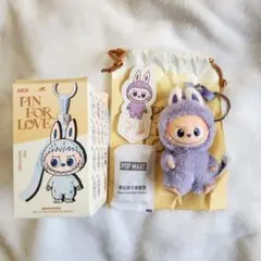POP MART PIN FOR LOVE ラブブ　イニシャル　『？』　パープル