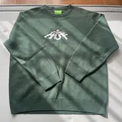 古着好き 様専用 HUF グリーン クルーネックセーター