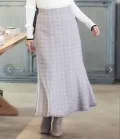 【Honeys】♡グレー チェック柄スカート♡