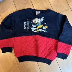 ディズニーミッキープリントスウェット　100 ヴィンテージ80's