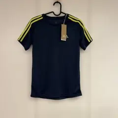 新品 adidas キッズ 半袖Tシャツ ネイビー 150cmのサムネイル