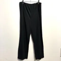 ワイドパンツ イージーパンツ ラージサイズ レディース ブラック 黒