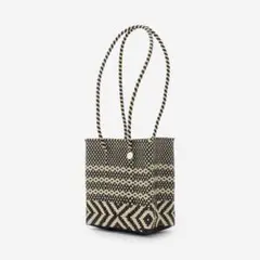 【ACTUS別注・2025今季物】メキシコ手工芸の幾何学模様の編み込みかごバッグ
