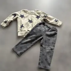 星柄トレーナー・パンツセット 90cm