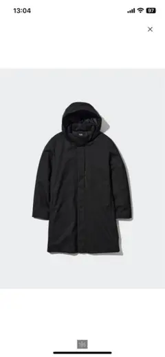 UNIQLO ハイブリッドダウンコート Mサイズ ブラック