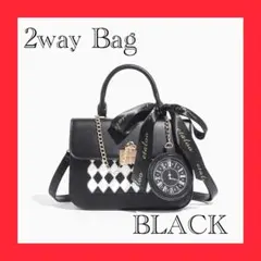 1030 黒 ブラック 痛バッグ 痛バ アリス 鏡の国のアリス風 缶バッジ