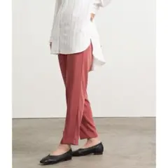 vis ビス　ダブルクロステーパードパンツ　ピンク