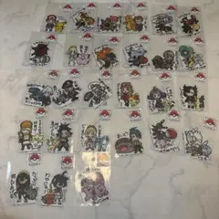 ポケモン　トレーナーズ　ビーサイドレーベル　ステッカー　コンプリート