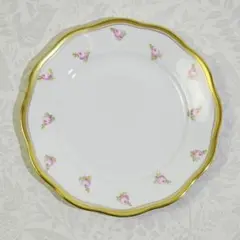 ○美品＊マイセン ピンクローズ マイセンのバラ デザートプレート 18cm