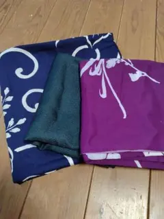 風呂敷 3点セット 紺色・緑・紫