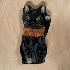 新品　ナタリーレテ招き猫型プレートブラックのサムネイル