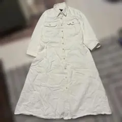 e*r様 90年代 ラルフローレン ホワイト長袖シャツワンピース 14