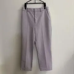 レディース センタープレスパンツ パープル