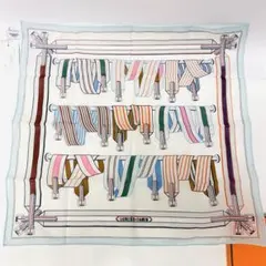 未使用　定価4.5万　エルメス　ハンカチーフ 《サングル・アン・フィネス》箱