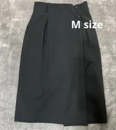【Cheztoi】タイトスカート ラップ風　ブラック 春秋冬 サイズM 日本製のサムネイル