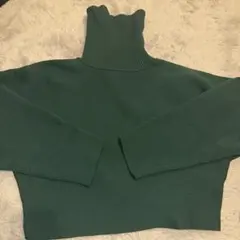 EMODA グリーンハイネックニット