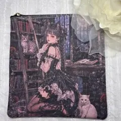 ハンドメイド パネル ポーチ 女の子 バラ オレンジ - メルカリ