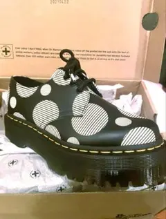【未使用品】Dr.Martens ドクターマーチン ポルカドット UK6 水玉 ドクターマーチンの“ポルカドット柄”新作「ジェイドン」ブーツや