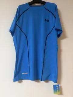 新品未使用 Under Armour heatgear MD 青 Tシャツ