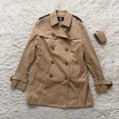 PS ポールスミス トレンチコート ライナー脱着　キャメル L ベルト
