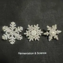 ヘアアクセサリー 雪の結晶 ヘアクリップ 3つセット シルバー キラキラ 新品