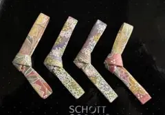 【ハンドメイド】結び型箸置き4個セットB 2694