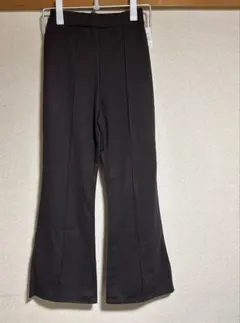 ブラウン ブーツカットパンツ