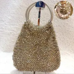 美品✨アンテプリマ スクエア 花モチーフ✨ワイヤーバッグ シルバー