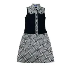 BURBERRY BLUE LABEL　ノバチェックノースリーブシャツワンピース