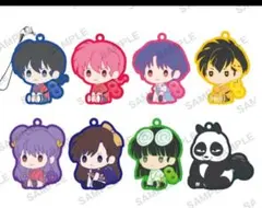 らんま1／2　ぺたっとねじまきらばーすとらっぷ。フルセット