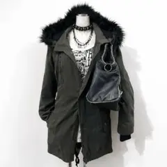 y2k ファーミリタリーコートグランジ平成ギャル フェアリーグランジモッズコート