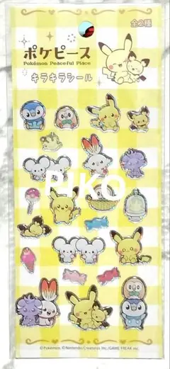 ポケピース キラキラシール ポケモン ステッカー ポッチャマのサムネイル
