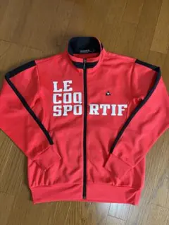 LE COQ SPORTIFゴルフコレクション ジップジャケット 赤黒サイズM