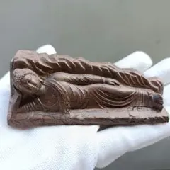 涅槃像　木彫り　木製　釈迦如来　寝る　仏像　置物のサムネイル