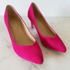 超美品!!ナノユニバース SENTORE AMARANTO スエードパンプス38