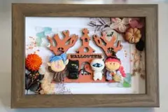 【にぎやか★ハロウィン　B】　シーグラスアート　ハロウィン