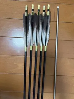 弓道 矢 EASTON 2015 ジュラ矢 黒鷲 94cm 6本セット - メルカリ