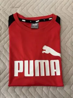PUMA 半袖シャツ レッド/ブラック　140
