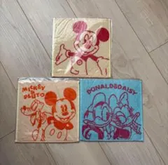 【新品未使用】ミッキー ドナルド デイジー ハンドタオルセット