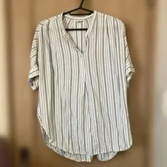 AMERICAN HOLIC ストライプ 半袖ブラウス M即購入◎ですのサムネイル