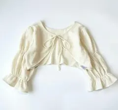 archives ボレロ風カーディガン ショート丈 アイボリー M 七分袖のサムネイル