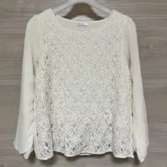 ELLE レースブラウス　Mのサムネイル