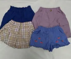 ショートパンツ4本まとめ売り★110〜120サイズ