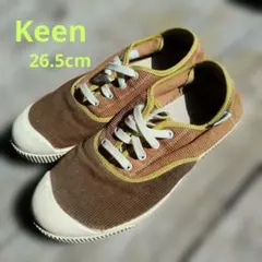 週末値下げ！KEEN コーデュロイスニーカー ブラウン　26.5cm